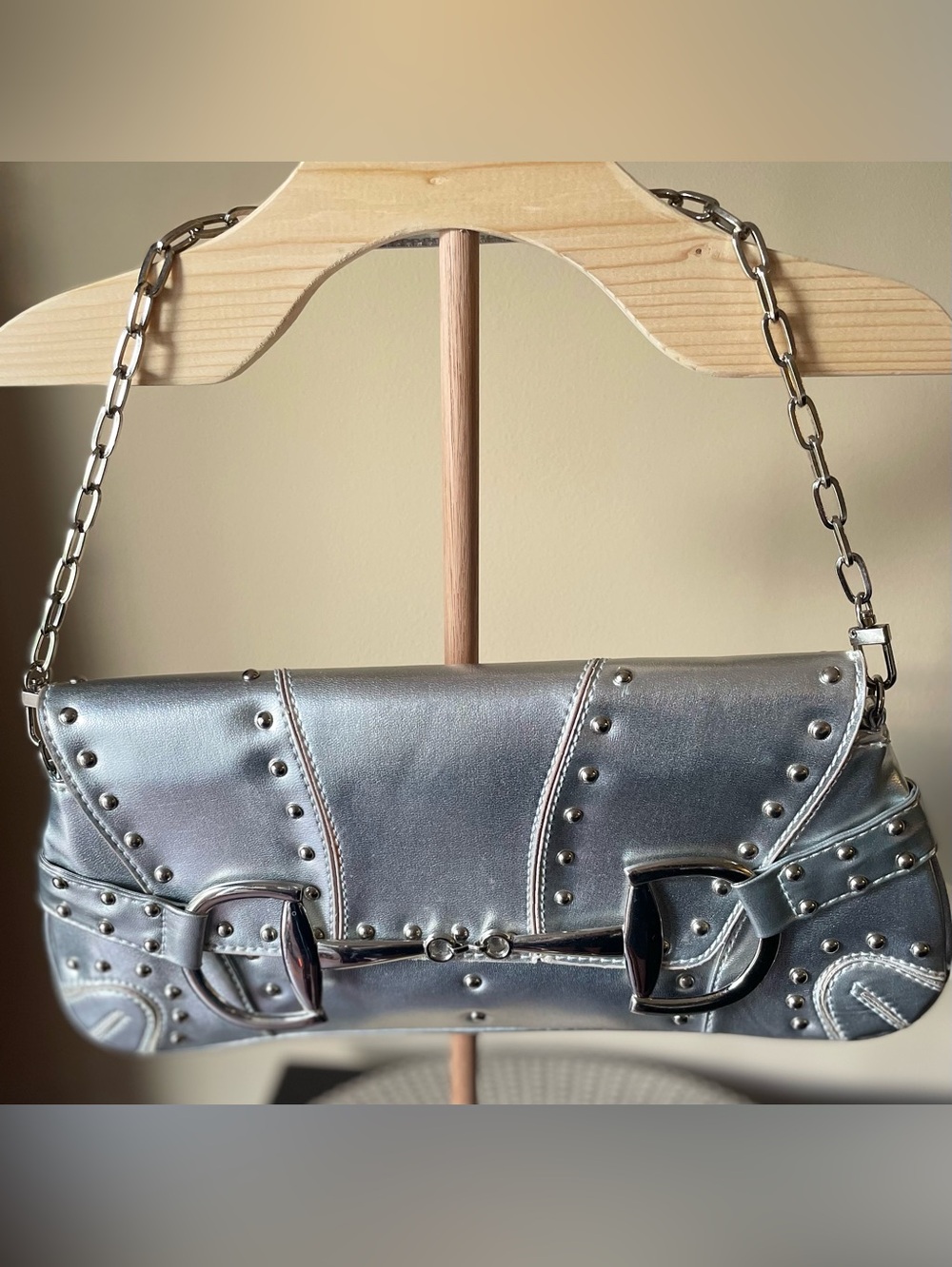 Silver Bag with Studs